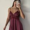 Nuisette satin courte