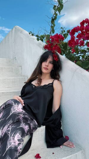 Pyjama velours et satin