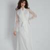 Kimono satin et dentelle
