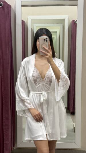 Nuisette et kimono satin