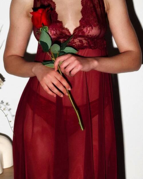 Nuisette tulle avec dentelle