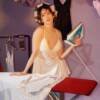 Nuisette satin et dentelle